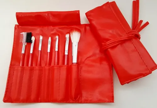 Set 7 Pinceles Profesional De Maquillaje Para Cartera