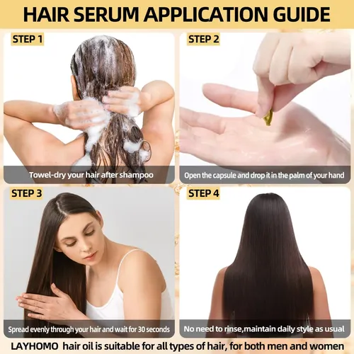 Sérum De Tratamiento Capilar Layhomo Keratin Con Aceite De A