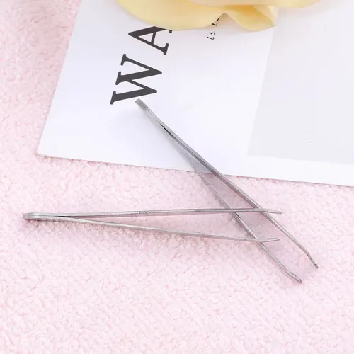 Sw Pinzas Biseladas De Acero Inoxidable Para Cejas (6