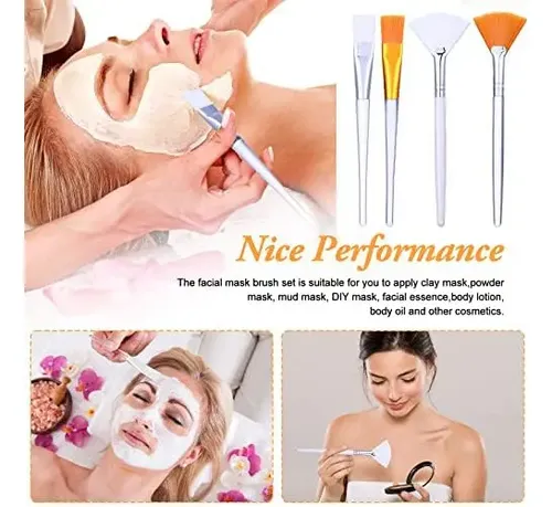 Set De Brochas Para Mascarillas Faciales, 32 Piezas