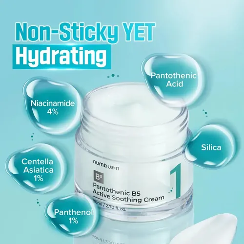 Numbuzin No.1 Pantothenic B5 Active Soothing Cream Momento De Aplicación Día/noche Tipo De Piel Todo Tipo De Piel