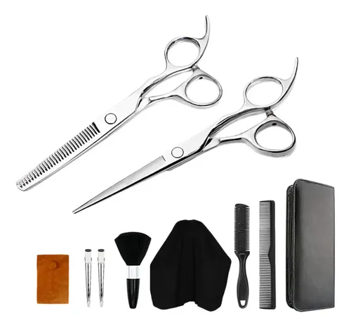 Set Tijeras Profesionales Para Cortar Y Entresacar Cabello