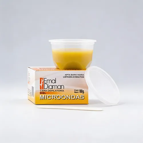 Emal Diaman Cera Depilatoria Miel Microondas 180g