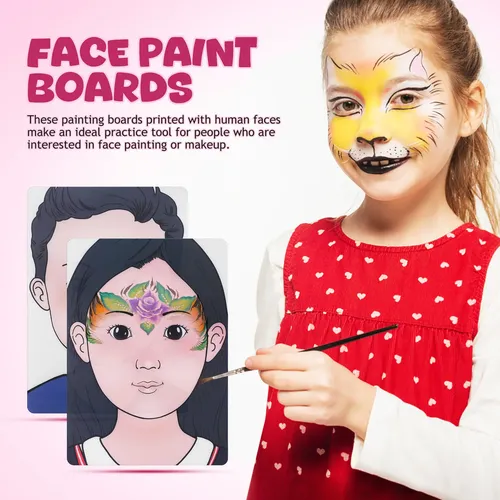Juego De Práctica De Pintura Facial, Kit De Maquillaje Facia