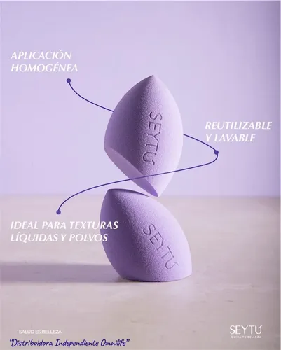 Esponja Para Maquillaje Mediana Seytú Omnilife