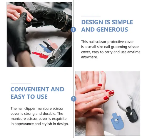 Protector De Tijeras Para Cutículas Y Cortaúñas, 4 Unidades
