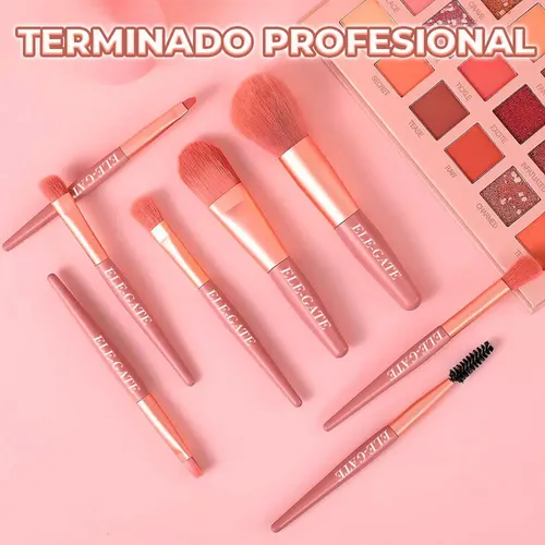 Set De 8 Brochas De Maquillaje Profesionales Para Cosméticos