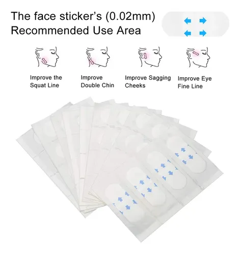 40 Unids/set Lifting Facial, Cinta Doble Cara, Pegatinas .e