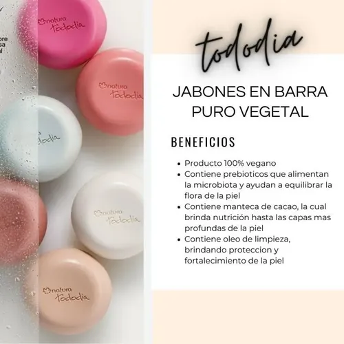 Kit Natura Ekos Crema Castanha + 5 Jabones Tododia 400ml