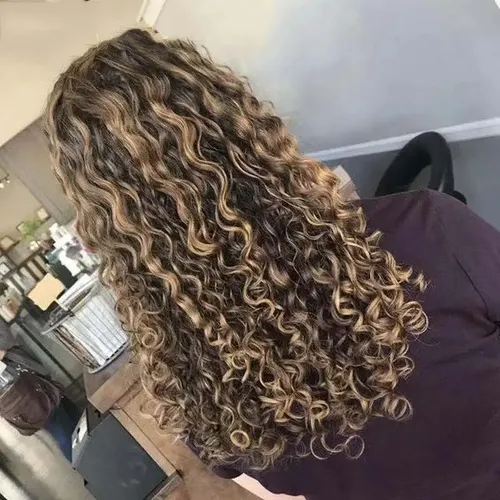 Peluca Europea Y Americana De Pelo Largo Y Rizado T