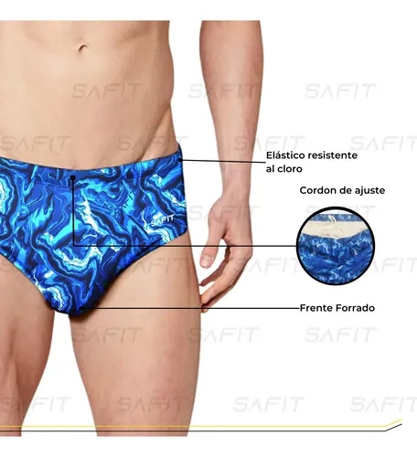 Zunga Malla De Natacion Safit Hombre Adulto + Gorro