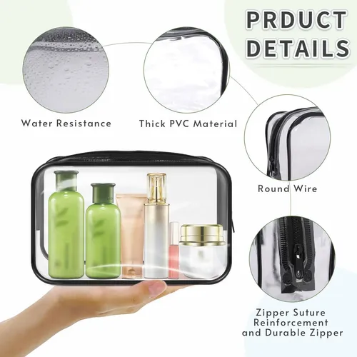 Bolsas De Maquillaje Transparentes Gonityou Aprobadas Por La