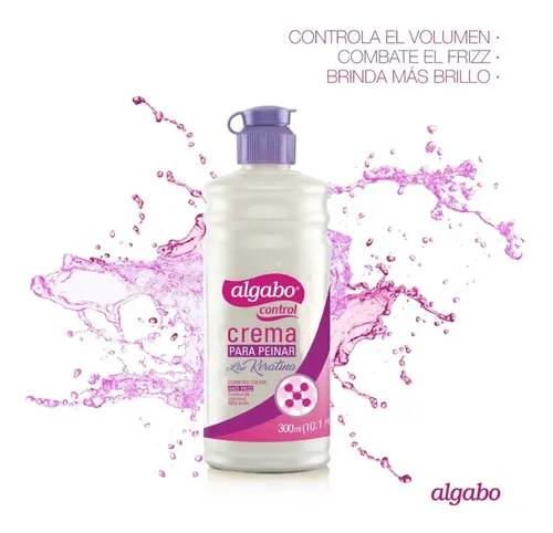 Crema De Peinar Con Keratina 300ml Algabo