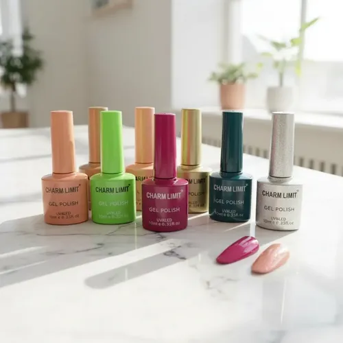Set Polish Gel Uv Led X 12 Unidades Semipermanente Color