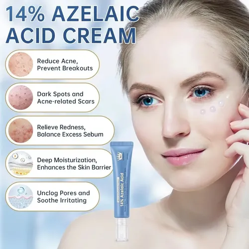 Crema Azelaico 14% Niacinamida Y C, Calmante 30 Ml, 2 Unidad