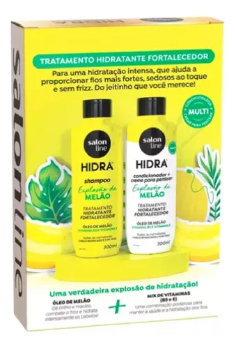 Shampoo + Acondicionador Explosión De Melón Salon Line Kit