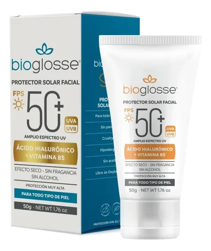 Bioglosse Protector Solar Facial Fps50+ Efecto Seco