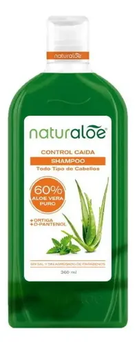 Shampoo Naturaloe Control Caida Todo Tipo De Cabellos X360ml