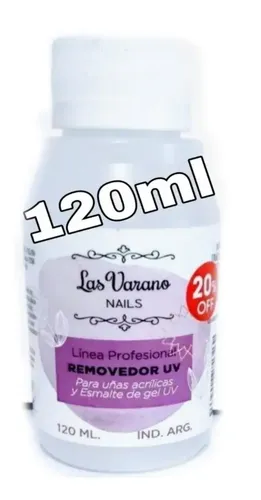 Removedor Para Uñas Semipermanentes X 100ml Las Varano