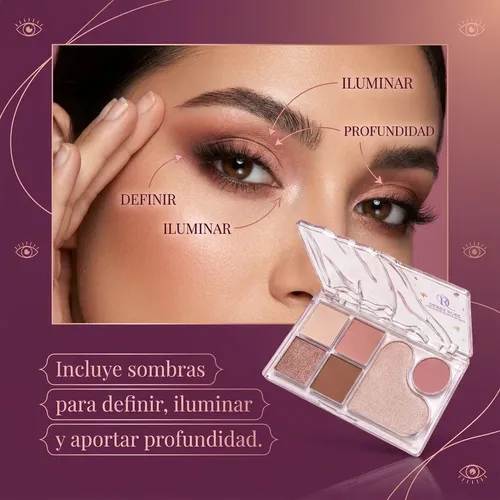 Debby Rose Eyeshadows Sombra De Ojos De 6 Colores