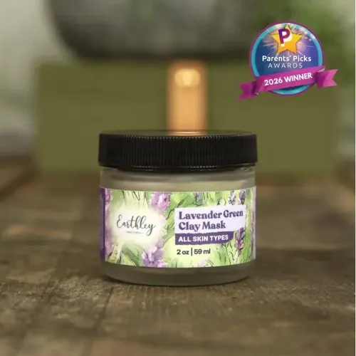 Mascarilla Facial De Arcilla Verde Lavanda Earthley 2 Oz