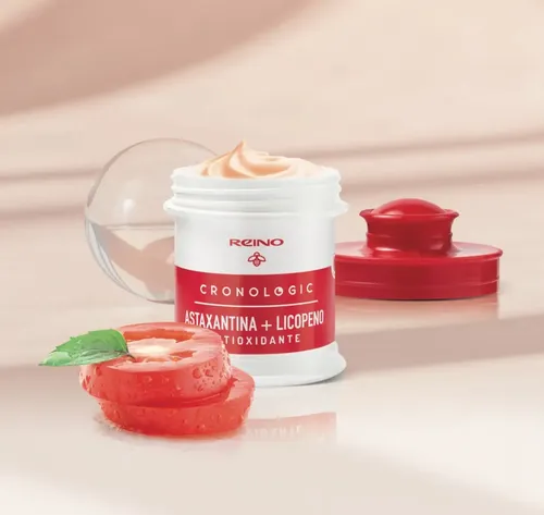 Crema Antioxidante Día Noche Astaxantina Licopeno Rostro 55g Reino