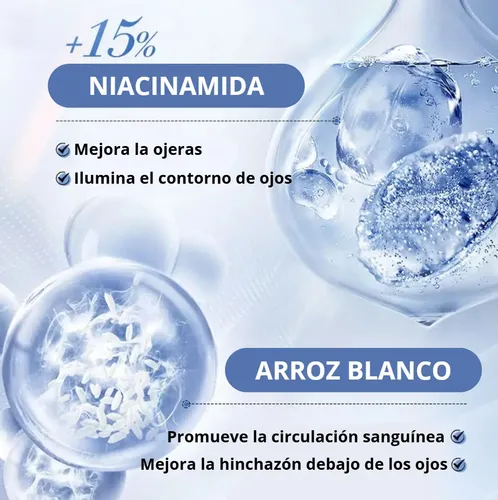 Contorno De Ojos Sadoer Arroz White Rice 20g Todo Tipo De Piel Día/noche