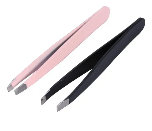 I 2 Unids/set Pinzas De Cejas De Acero Inoxidable Pelo –