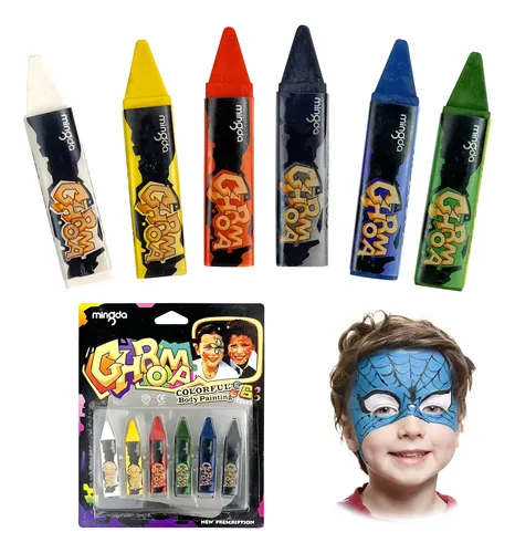 Maquillaje Para Rostro Artístico Cara Pintura Colores