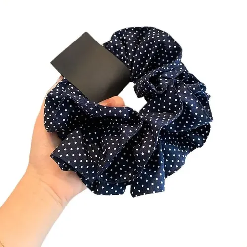Cintas Para El Pelo Preppy Con Lunares De Doble Capa, Color