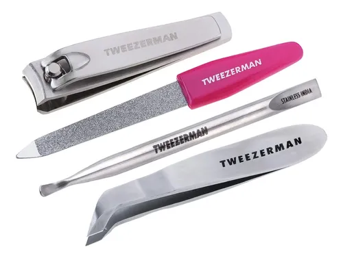 Kit De Rescate De Uñas Tweezerman Mini Portátil De Acero Ino