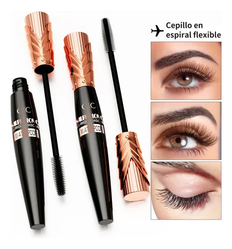 Set De Delineador De Ojos, Rímel Y Lápiz De Cejas Qic Hellok