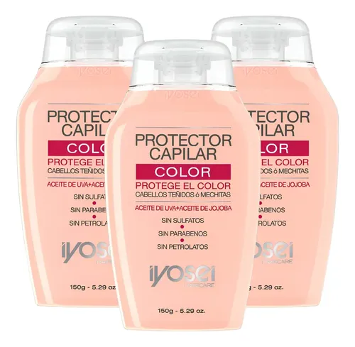 Promo Kit X 3 Protector Capilar Del Color X 150ml Iyosei