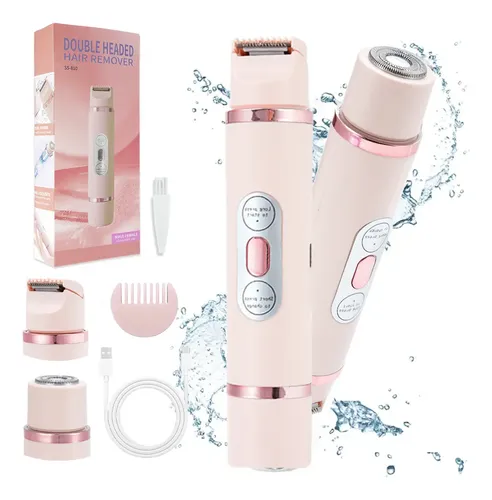Rasuradora Mujer Electrica 2en1 Doble Cabeza Sin Atascar