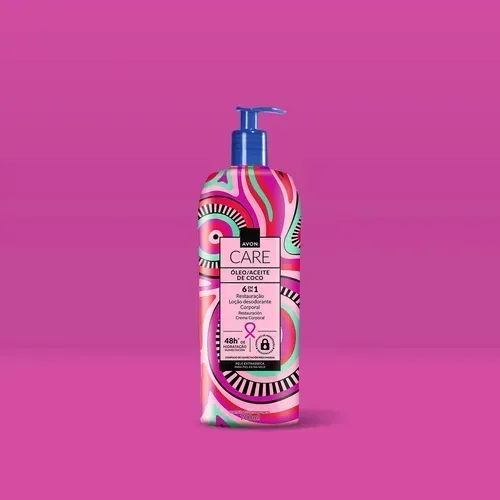 Crema Corporal Restauracion Avon 6en1 Aceite De Coco 1 Litro