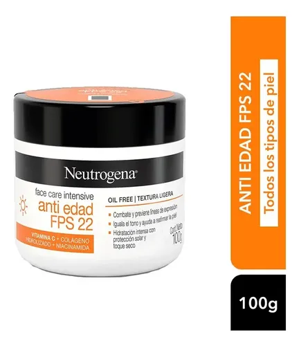 Neutrogena Face Care Anti Edad Fps 22 Crema Vitamina C 100g