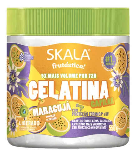Skala Gelatina Modeladora Maracuja Protector Termico 550gr