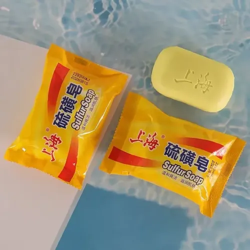 5 Piezas De Jabón Facial De Shanghai, Jabón De Azufre, Zcc