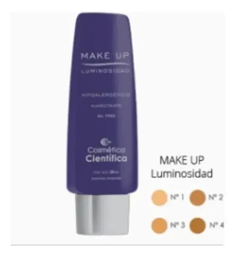 Base Fluida Humectante Oil Free Luminos Cosmetica Cientifica Tono TONO Nº4