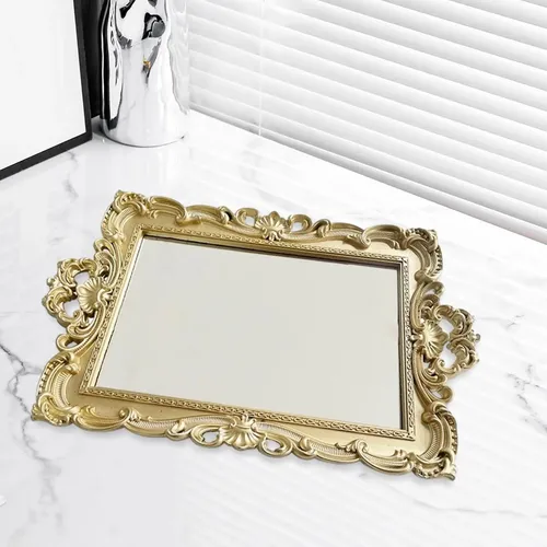 Plato Decorativo Espejo Para Maquillaje
