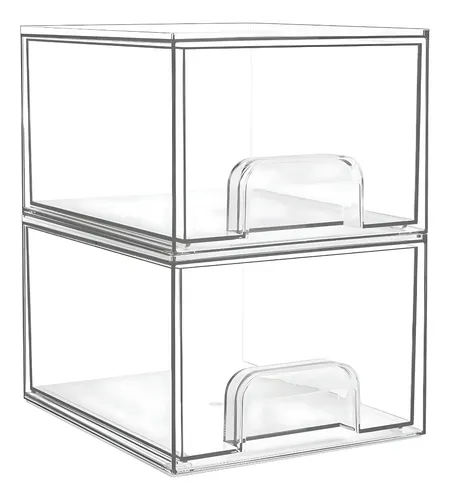 Organizador De Escritorio Y Maquillaje Acrílico Transparente