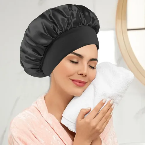 Gorro De Dormir Rizado Especial De Banda Ancha Para Cabello