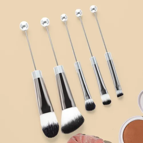 Juego De Brochas De Maquillaje De 5 Piezas, Brocha En