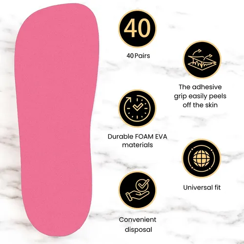 Almohadillas Spray Tan Feet Pads Kobbtan, 80 Unidades, Espum