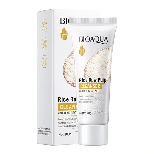 Limpiador Facial 100g Arroz Extracto Bioaoua Limpieza