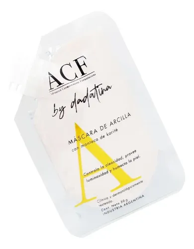 Acf By Dadatina Mascara De Arcilla Limpieza Facial Vegano