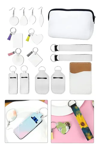 Compatible Con Genérico Kit Sublimación 32 Pzas Llaveros /