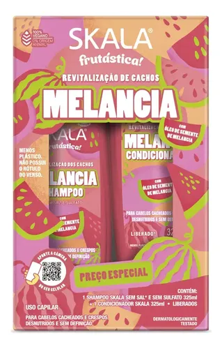 Kit Skala Melancia Shampoo +acondicionador+ Mascara Capilar