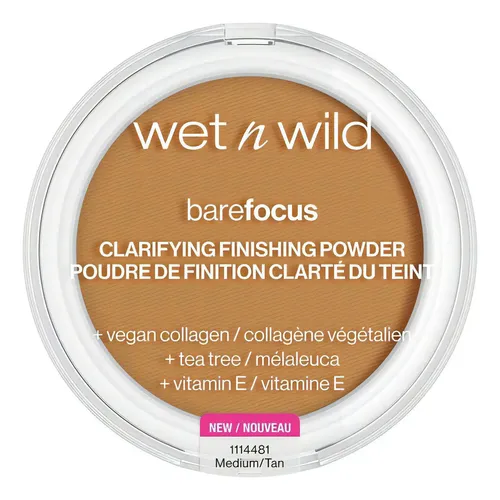 Wet n Wiild Polvo Fijador de Maquillaje Compacto Bare Focus Clarifying Translucido