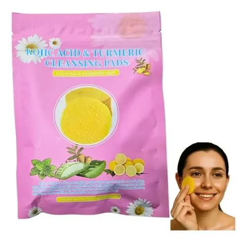 Almohadillas Limpiadoras Ácido Kojico Y Cúrcuma X40 Pads